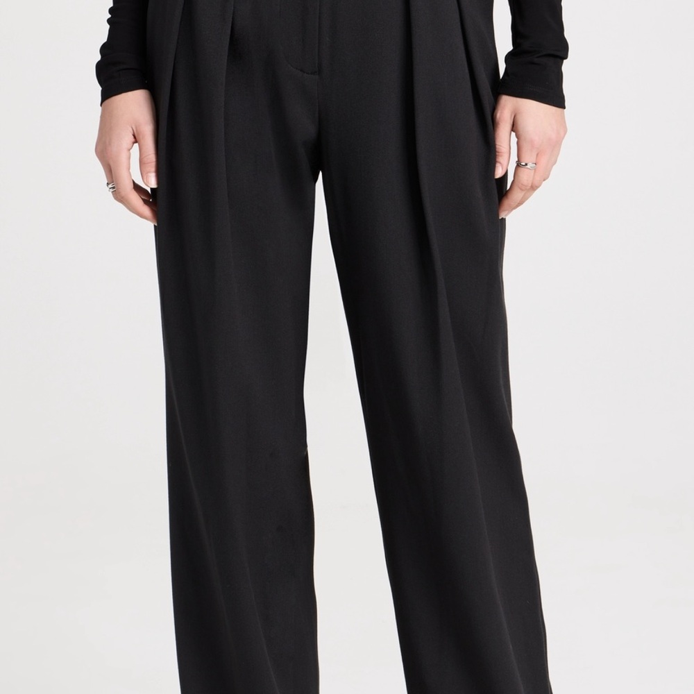 Never worn STAUD Black Wide Leg Luisa Women's Pants 0